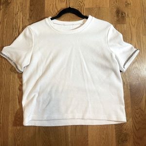 Zara white top white size M